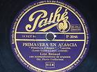 FRANCE 78 rpm RECORD Pathe LINE RENAUD Pintemps d´Alsace SPAIN Le 