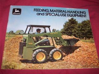1976 John Deere Feed Grinder Skid Loader Brochure Tractor Loader 