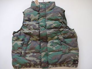   Lauren Denin and Supply Navy Army Camo Cold weather Down Vest L