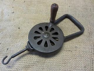Vintage AAU Cast Iron Rope Maker Tool Antique Ropemaker Old Rare 