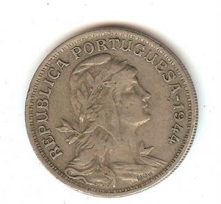 PORTUGAL 50 CENTAVOS 1944 C/N FINE PORTUGUESE COIN # 18