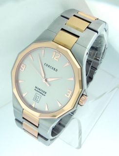   Mens Concord Mariner Two Tone Automatic Date 41mm Watch with the Box