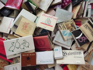 VINTAGE MATCHBOOK COLLECTION 40+ Yr. World Travels Collection Over 250 