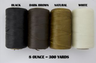   Sinew 70LB Test Black Dark Brown Natural White Pick Color and Size