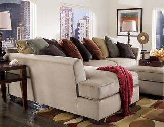MOCHA CONTEMPORARY SECTIONAL SOFA MODERN COUCH LIVING ROOM FURNITURE 