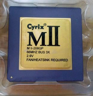 Cyrix MII 266GP (66 MHz 2.9V) 200 MHz CPU Processor
