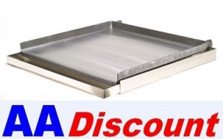 UNIWORLD 4 BURNER COMMERCIAL GRIDDLE PLATE TOP W/ GREASE TRAY 24 X 24 