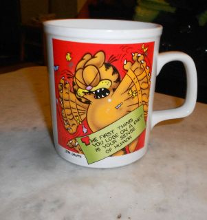 Vintage 1978 GARFIELD Diet Lose Your Sense of Humor Coffee mug