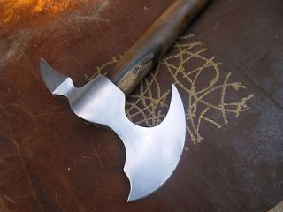 Hand Forged Custom Made 5160 Spring Steel Tomahawk Viking Spike Axe