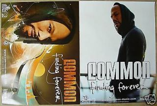 COMMON Finding Forever RARE 2 Sided PROMO Poster KANYE WEST J Dilla 