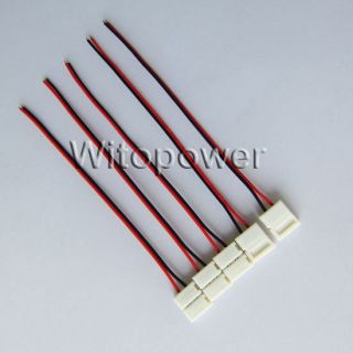 10 x Connector Wire Cable For Led Strip 3528 Single Color 8mm PCB No 