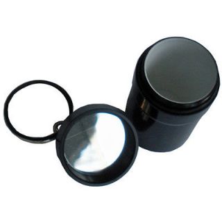 New COMPACT WATERPROOF PILL CONTAINER W RING FOR CAMPING