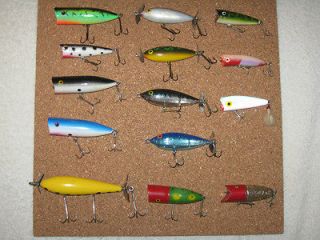 14 REBEL TOP R, CORDELL CRAZY SHAD, & UNKNOWN POPPER & CHUGGER PROP 