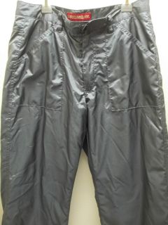 Juniors size 7 nylon Parachute pants Silver Pewter bootcut style 