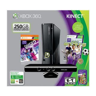   Xbox 360 Holiday Bundle 250GB S Gaming System with K   Black Gloss