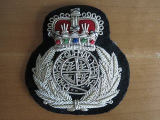 Patch. British Police Assistant Chief Constable hat badge. Bullion