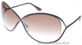 Tom Ford Womens Sunglasses Miranda TF130 36F Brown/Brown *BNIB* 1 Day 