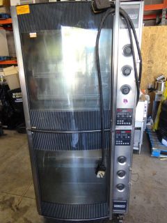   OF 2000 HOBART HR7 DOUBLE ELECTRIC ROTISSERIE OVENS. 1 OR 3 PHASE