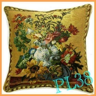 Flowers Vase Home Decor Cotton Blend Yarn Pillow Case Cushion Cover 18 