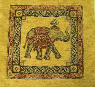 pair Elephant chenille pillow and craft panels fw362