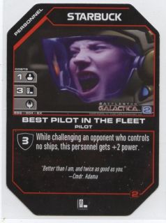 Battlestar Galactica Starbuck Best Pilot In The Fleet NEW Trading Card 
