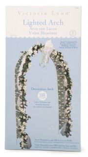   Arch Decoration 96 Inches or 8 Feet Tall and 200 White Net Lights