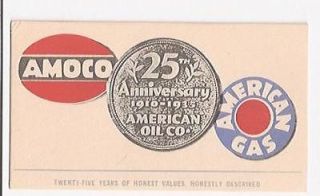 1935 Blotter Amoco Gas American Oil Co 25th Anniversary