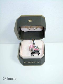 NIB Juicy Couture Cotton Candy Machine Charm pink Silver New NWT 