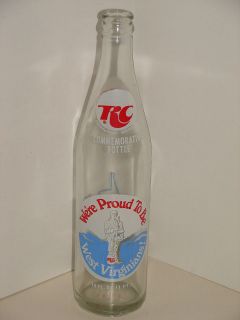 RC Commemorative West Virginia Bottle, Vintage ACL
