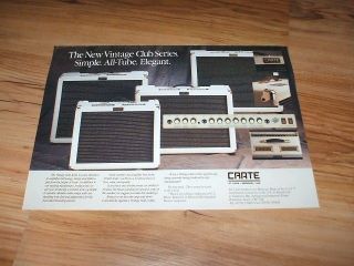 Crate vintage club series amplifiers 199​4 magazine advert