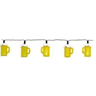 Creative Motion 10 Beer Mugs Lantern String Light Lamp