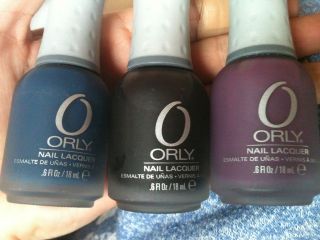 ORLY nail polish matte couture collection black discontinued fun new 
