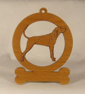 Redbone Coonhound Dog Ornament Personalized With Your Dogs Name 