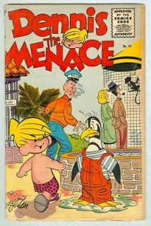 Dennis the Menace #14 January 1956 G Paper doll page, Penguin cover