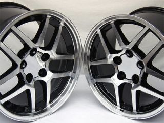 Mirror & Black Corvette Z06 Wheels 17x9.5 18x10.5 ZO6 Camaro Rims 17 
