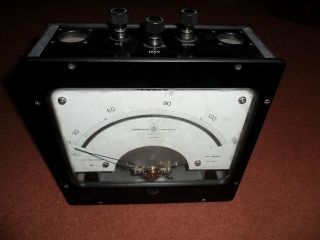 Vintage Retro Crompton Parkinson Volt Meter Voltmeter 1574967