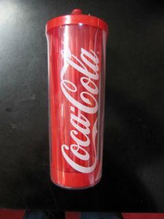 Coca Cola Straw Dispenser with 100 Straws   NIP 