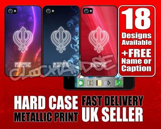   KHALSA iPhone 4 / 4S hard case cover custom INDIAN PUNJABI WAHEGURU
