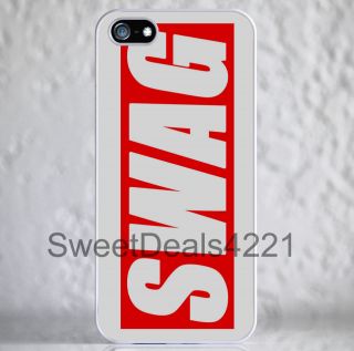 Custom White Apple iPhone 5 Swag Swagger Swagg Trill Case Cover 