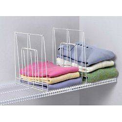 Shelf Divider for Wire Shelving   Large   Set of 2   by Spectrum 