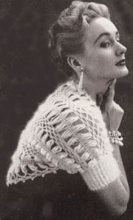 Vintage Crochet PATTERN to make SHRUG Wrap Sweater Bolero Hairpin Lace