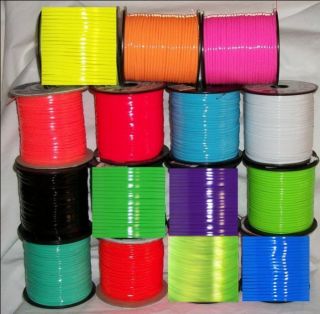 150 YDs Rexlace ~ Gimp Plastic Lace ~ Bright Neon Colors ~ Lanyards 