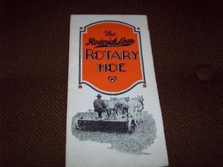 Roderick Lean Co. Horse Drawn Rotary Hoe Brochure