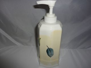 CROSCILL GAZEBO BOTANICA SOAP LOTION DISPENSER FLORAL PINK YELLOW 