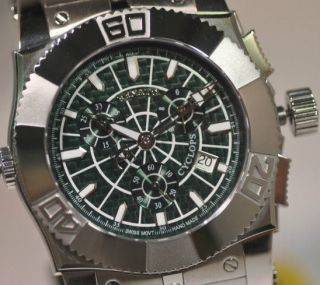 New Mens Renato Cyclops Chronograph 22 Jewels Green Dial #27 of 360 
