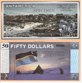   50 Dollars Banknote World Money Currency SPECIMEN Bill Note Fun Bill