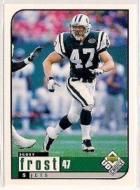 1998 SCOTT FROST UD CHOICE #382 ROOKIE RC NEW YORK JETS NEBRASKA 