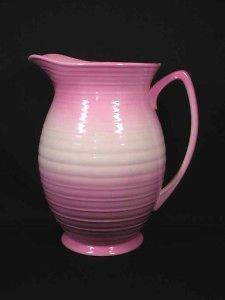 HUGE THOMAS LAWRENCE ENGLAND FALCON WARE PINK PITCHER