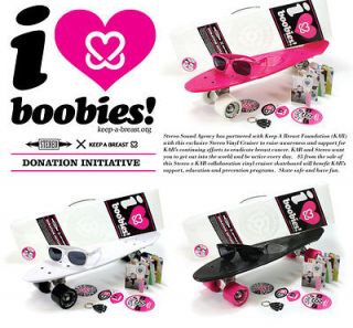 New Stereo Vinyl Plastic Skateboard Cruiser KAB Complete Breast Extras 