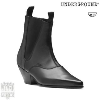 Womens UNDERGROUND Beatle/Chelsea​/Beatnik Boots With Cuban Heel 